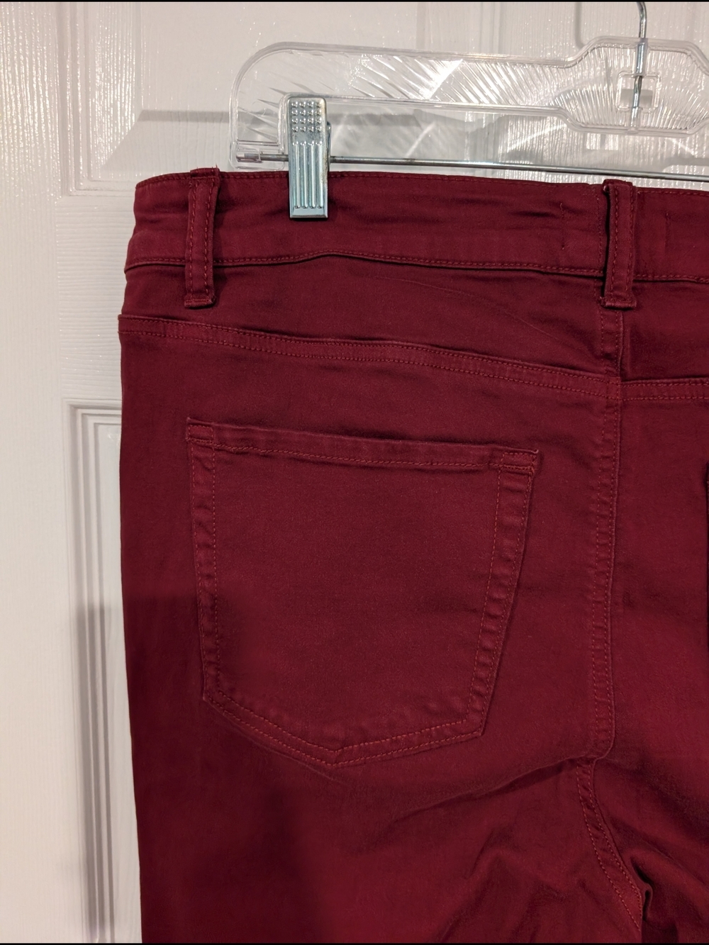 M Jeans by Maurices Burgundy Slim Boot High Rise Jean in Size 16W - Picture 7 of 12